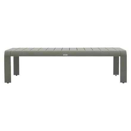 Garden lounge set DOMILLY Laurel green 5 seats - Epoxy-treated aluminum, Olefin