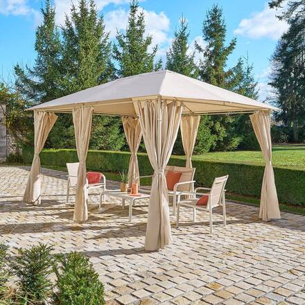 Freestanding rectangular gazebo SANTORINI Clay