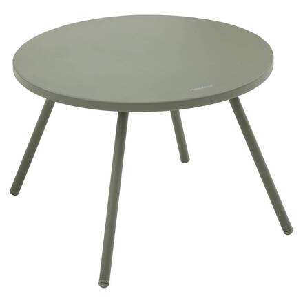 Duo garden set PAOPAO Beige / Laurel green 2 seats - Epoxy-treated steel, Reinforced anti-rust treatment, Polyester