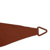 Triangular shade sail ELYORA Mahogany 3 x 3 m - Polyester Mahogany Brown