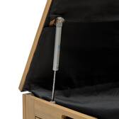 Storage chest LODGIA Beige 165L - FSC® Certified Acacia, Steel Acacia