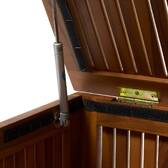 Storage chest Beige 100L - Steel, FSC® certified Acacia Acacia