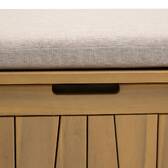 Storage chest LODGIA Beige 210L - FSC® Certified Acacia, Steel Acacia