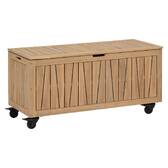 Storage chest LODGIA Beige 210L - FSC® Certified Acacia, Steel Acacia
