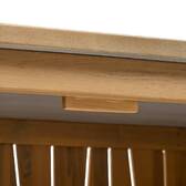 Outdoor kitchen module LODGE Beige 100 x 86 x 50 cm - Steel, Aluminum, FSC® certified Acacia Acacia