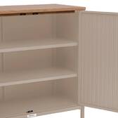 Garden buffet IRONIA Clay 90 x 45 x 86 cm - Galvanized steel, Reinforced anti-rust treatment Clay