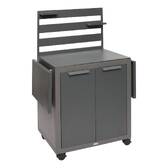 Garden cart OXYANA Graphite 154 x 134 x 60 cm - Galvanized steel, Reinforced anti-rust treatment Graphite
