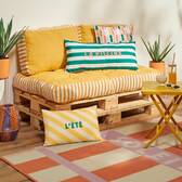 Rectangular outdoor cushion POOLSIDE Green 75 x 35 cm - Polyester Green