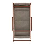 Folding garden deck chair LUNIVIA Mahogany NULL Mahogany Brown