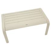 Garden lounge set PIAZZA Clay 4 seats - Epoxy-treated aluminum, Texaline Clay