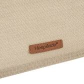 Garden recliner SILOS Linen beige Epoxy-coated steel, Texaline Beige lin