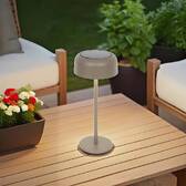Solar lamp BOLTY Graphite H.30 cm - Aluminum Coffee