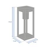 Outdoor light PIKY Laurel green H. 40 cm - Aluminum Laurel
