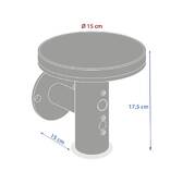 Wall light DETEKT Graphite D.15.5 cm - Aluminum, Polycarbonate Graphite