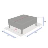 Rectangular garden coffee table MOORÉA Savana 72 x 36 x 90 cm - Epoxy-coated aluminum, Glass Savana