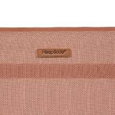 Sun lounger SAMBA Mahogany 4 positions - Epoxy-treated aluminum, Texaline Mahogany Brown