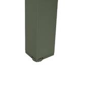 Rectangular garden table ÉVASION Linen / Laurel green 4 seats - Epoxy-coated aluminum Linen / Laurel