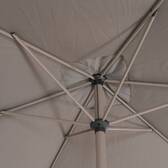 Tilt rectangular parasol LOOMPA Coffee 3 x 2 m - Steel, Aluminum, Polyester Coffee