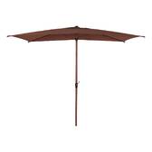 Tilt rectangular parasol LOOMPA Mahogany 3 x 2 m - Steel, Aluminum, Polyester Mahogany Brown