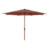 Tilt round parasol LOOMPA Mahogany 3 m - Steel, Aluminum, Polyester Mahogany Brown