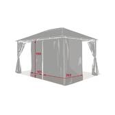 Curtain, mosquito net SANTORINI Linen beige For SANTORINI 4 x 3 m - 1 side 2.6 x 1.9 m - Polyester Beige lin