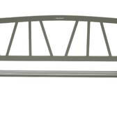 Garden bench ALVERNIA Laurel green 3 seats - Epoxy-treated steel, Reinforced anti-rust treatment Laurel