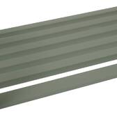 Garden bench ALVERNIA Laurel green 3 seats - Epoxy-treated steel, Reinforced anti-rust treatment Laurel