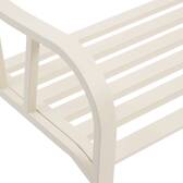 Garden bench ALVERNIA Clay 3 seats - Epoxy-treated steel, Reinforced anti-rust treatment Clay
