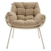 Duo garden set PAOPAO Beige / Clay 2 seats - Epoxy-treated steel, Reinforced anti-rust treatment, Polyester Beige / Clay