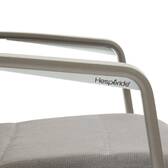 Garden chair with arms DIESE Badiane / Coffee Epoxy-treated aluminum, Texaline Star Anise / Coffee
