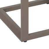 Square garden side table EVASION Coffee 38 x 38 cm - Epoxy-coated aluminum Coffee