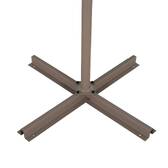 Square cantilever parasol MANOA Coffee 2.5 x 2.5 m - Steel, Polyester Coffee