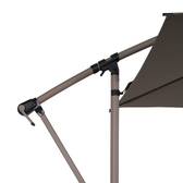 Square cantilever parasol MANOA Coffee 2.5 x 2.5 m - Steel, Polyester Coffee