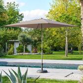 Tilt square parasol SOYA Coffee 2.5 x 2.5 m - Steel, Polyester Coffee