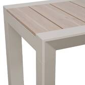 Garden table ÉVASION Linen Beige 2 seats - Epoxy-treated aluminum Linen / Clay
