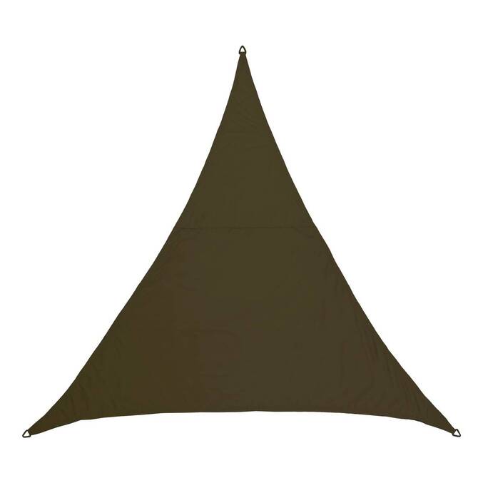 Triangular shade sail ELYORA Laurel green 3 x 3 m - Polyester Laurel