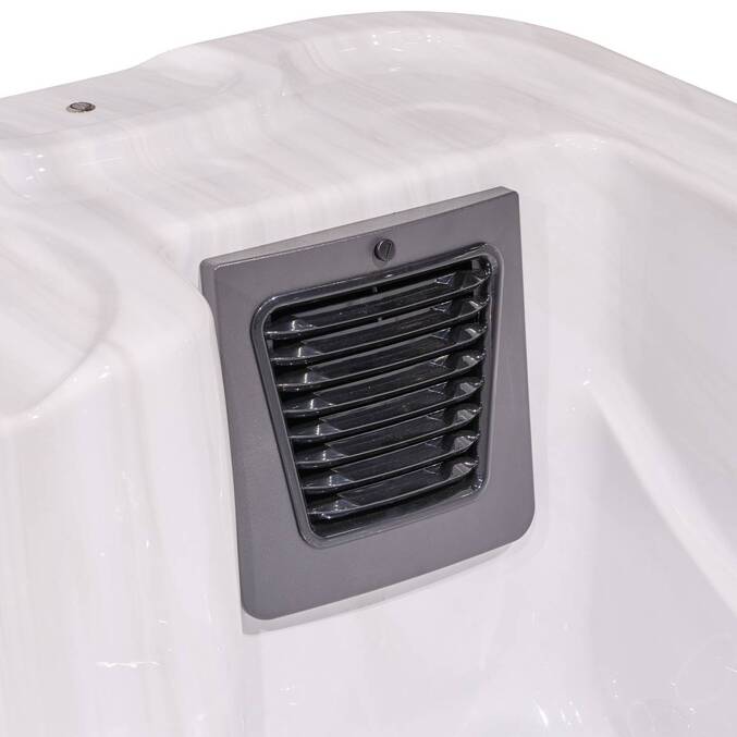 Spa ACRYL White 3-Seater - Aluminum9