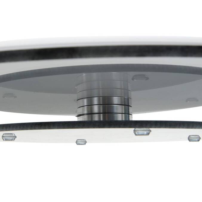 Transparent Turntable D. 45 cm - Tempered Glass, Aluminum Transparent