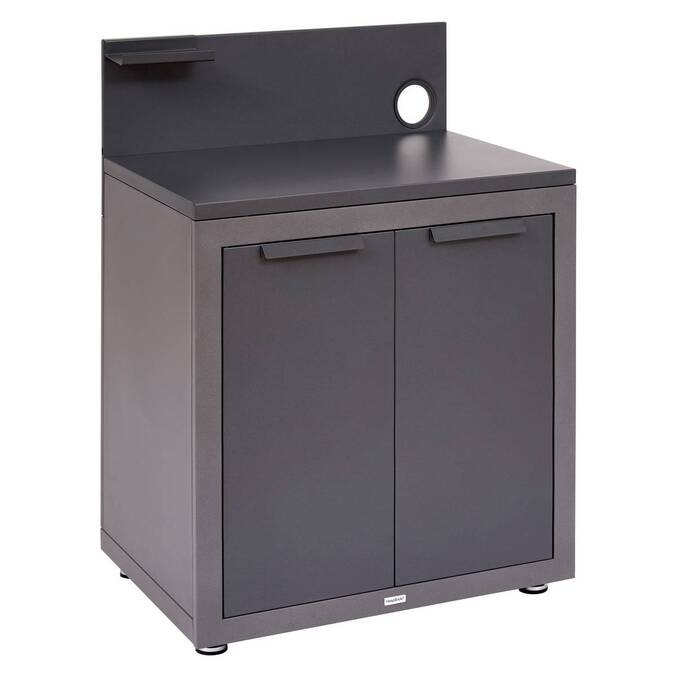 OXYANA Graphite Outdoor Kitchen Module 110 x 80 x 60 cm - Galvanized steel, Reinforced anti-rust treatment Graphite
