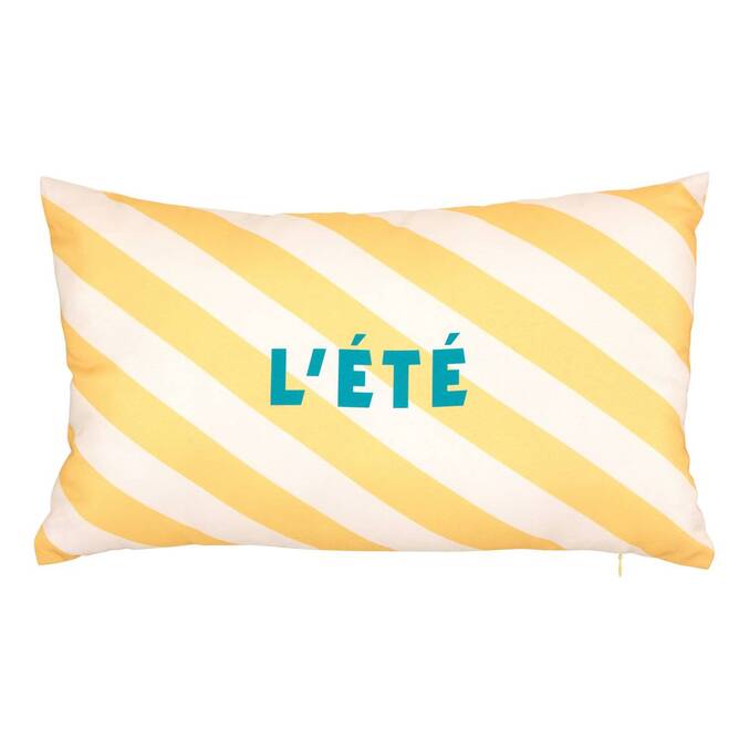 Rectangular outdoor cushion POOLSIDE Yellow 50 x 30 cm - Polyester Yellow