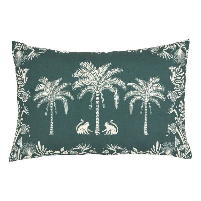 Rectangular outdoor cushion THE PALM RESORT Green 58 x 38 cm - Polyester Green
