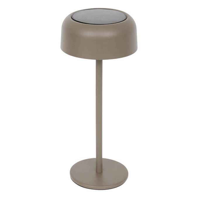 Solar lamp BOLTY Graphite H.30 cm - Aluminum Coffee