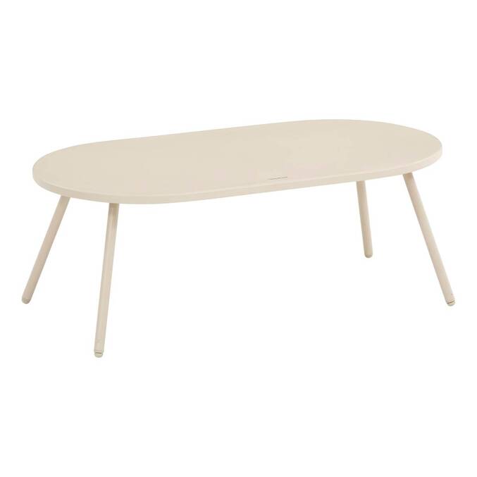 Garden lounge set PAOPAO Beige / Clay 4 seats - Epoxy treated steel, Reinforced anti-rust treatment, Polyester Beige / Clay