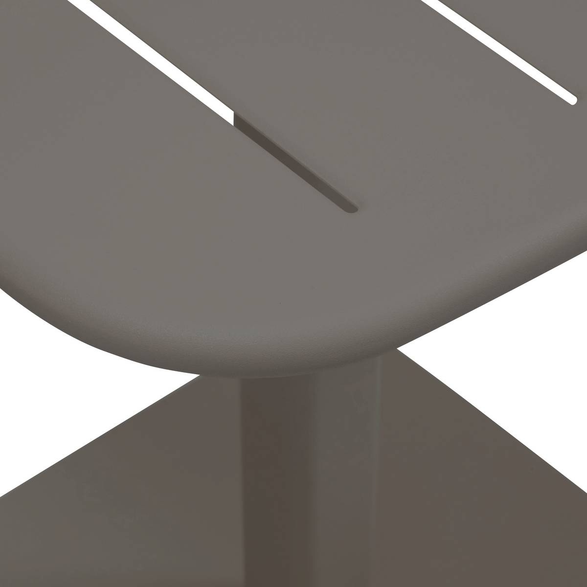 Square garden table ALEGORIA Coffee 2 seats - Steel, Reinforced anti-rust treatment Coffee