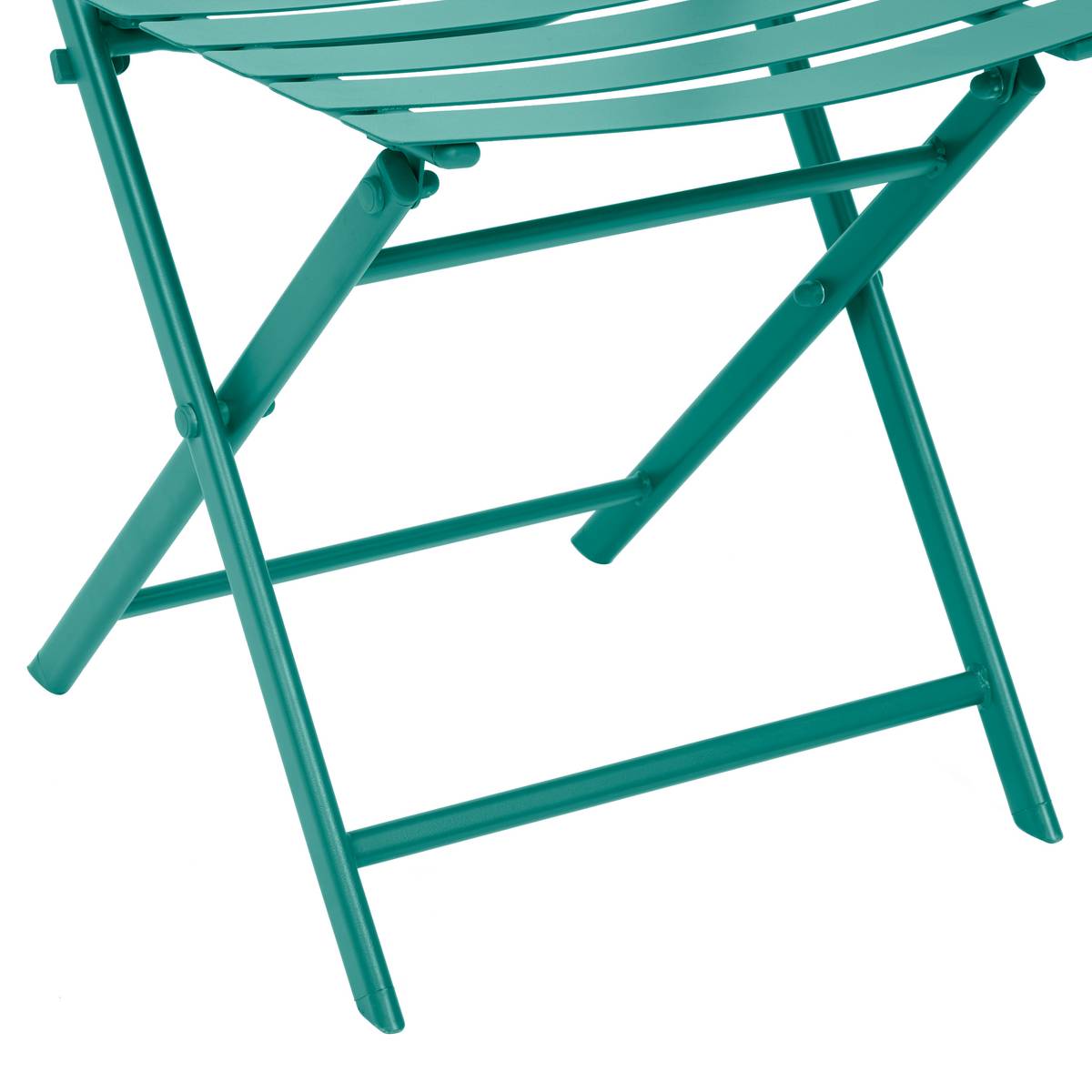 Folding garden chair GREENSBORO Opal green Epoxy treated steel, Reinforced anti-rust treatment Opal Green