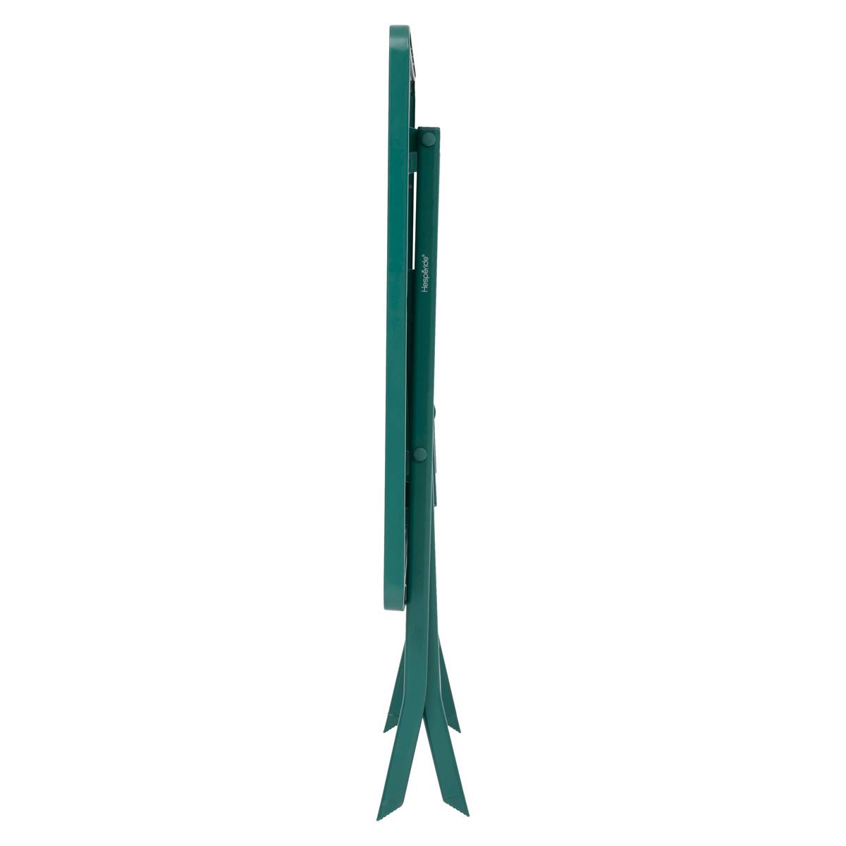 Folding balcony table GREENSBORO Opal green 4 seats - Steel, Reinforced anti-rust treatment Opal Green