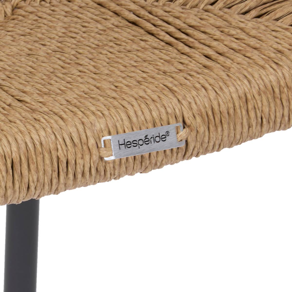 Garden chair WISTTY Graphite Epoxy-treated aluminum, synthetic woven resin Graphite