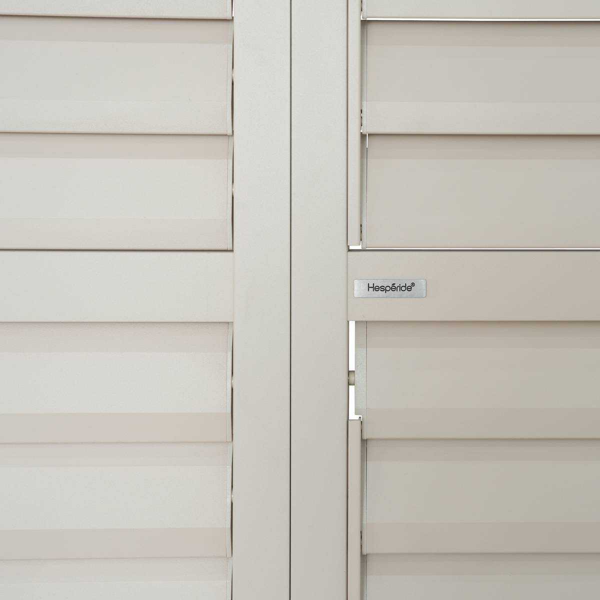 Sliding shutter EVORA Clay For EVORA Side 4 m - 2.4 x 3.7 m - Epoxy-coated aluminium Clay