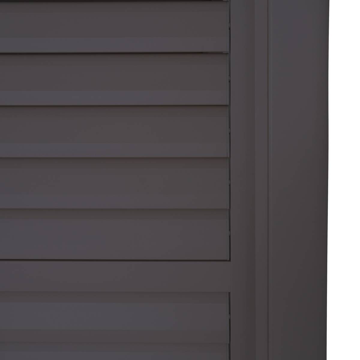 Vertical blind EVORA Graphite For EVORA Side 4 m - 2.4 x 3.7 m - Epoxy-coated aluminium Graphite