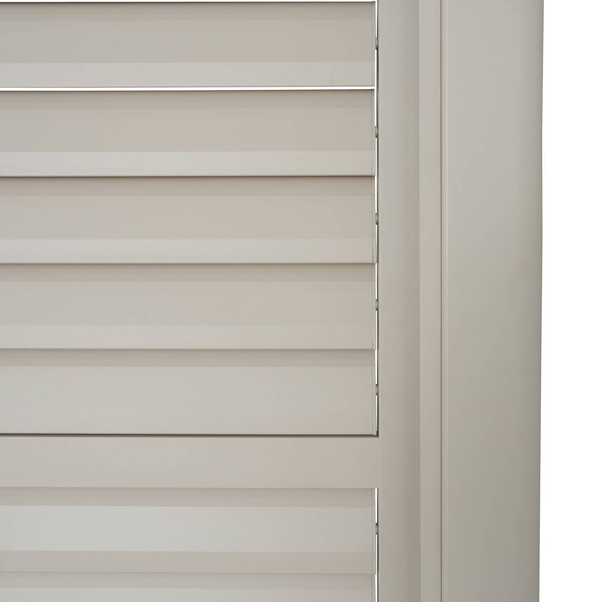 Sliding shutter EVORA Clay For EVORA Side 3 m - 2.7 x 2.3 m - Epoxy-coated aluminium Clay